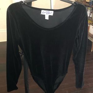 Vintage velour bodysuit
